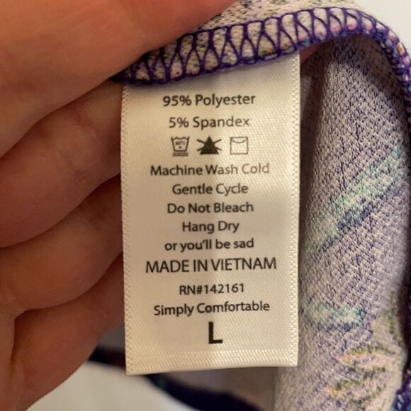 ✨LuLaRoe Purple and Pink Floral Amelia Dress - Picture 4 of 7